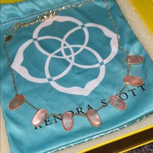 Kendra Scott Iridescent Pink Necklace